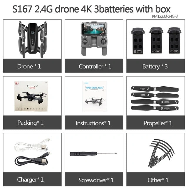 Unleash Your Vision: 4K Foldable GPS Drone for Pro Shots, Easy Fly!